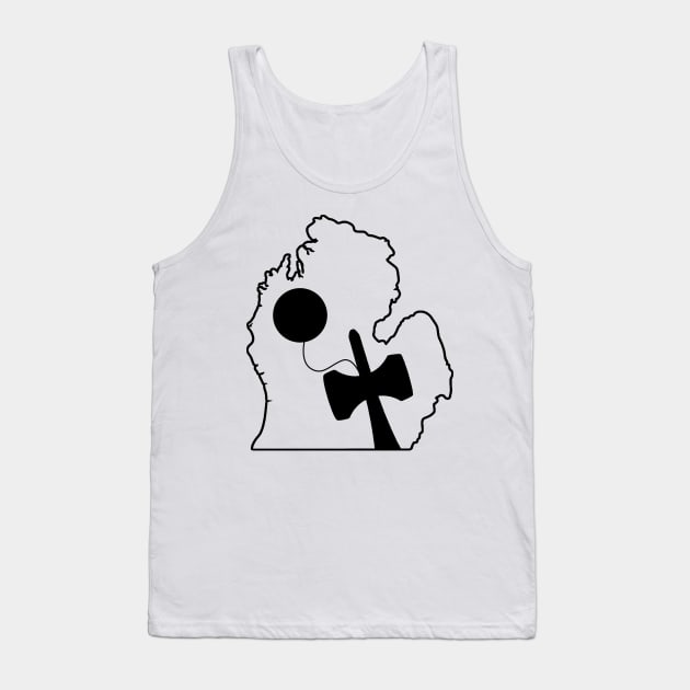 Monk Kendama Mitten Black Tank Top by MonkKendama